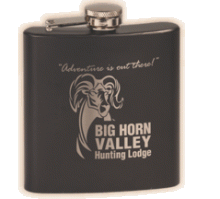 Black Laser-able Flask