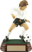 Female Soccer Player 2 Resin