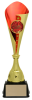 Red/gold plastic cup